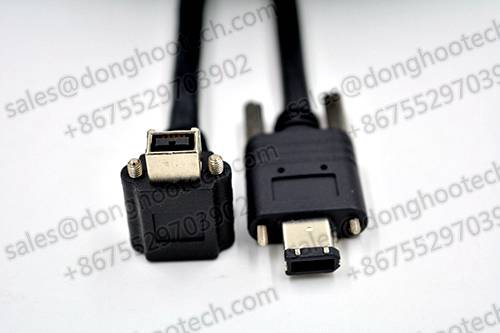 Right Angled 1394 Firewire Cables 90 degree  for IEEE 1394b Industrial Camera 